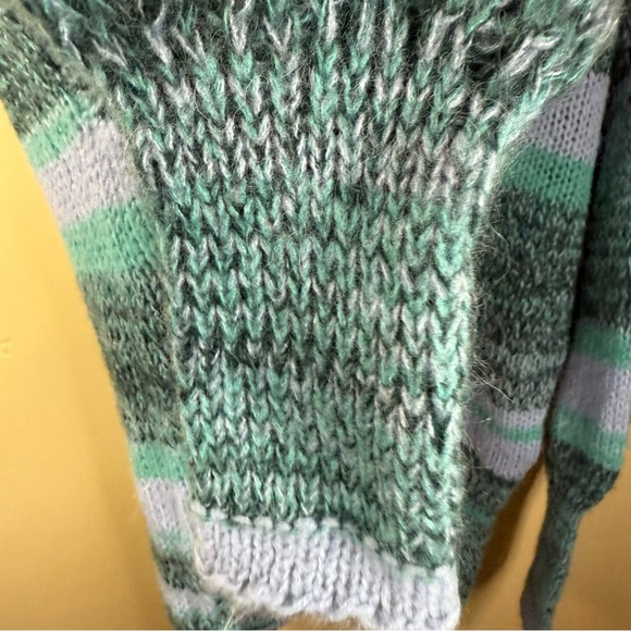 Free People Candy Stripe Waterfall Women's Wool and Alpaca Blend Sweater‎ Small - Picture 5 of 10